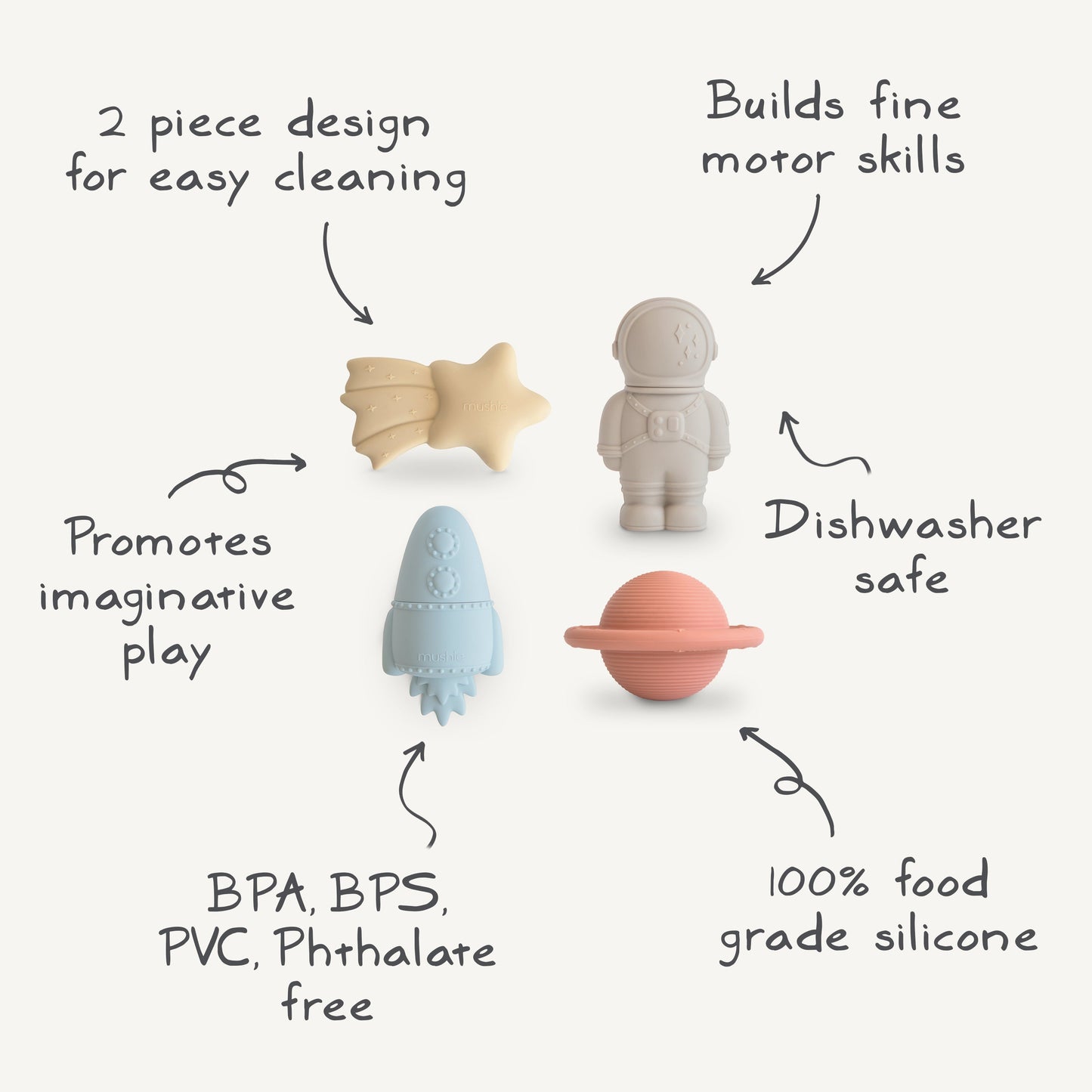 Vehicles Mold Free Bath Play Set - 4 Pack