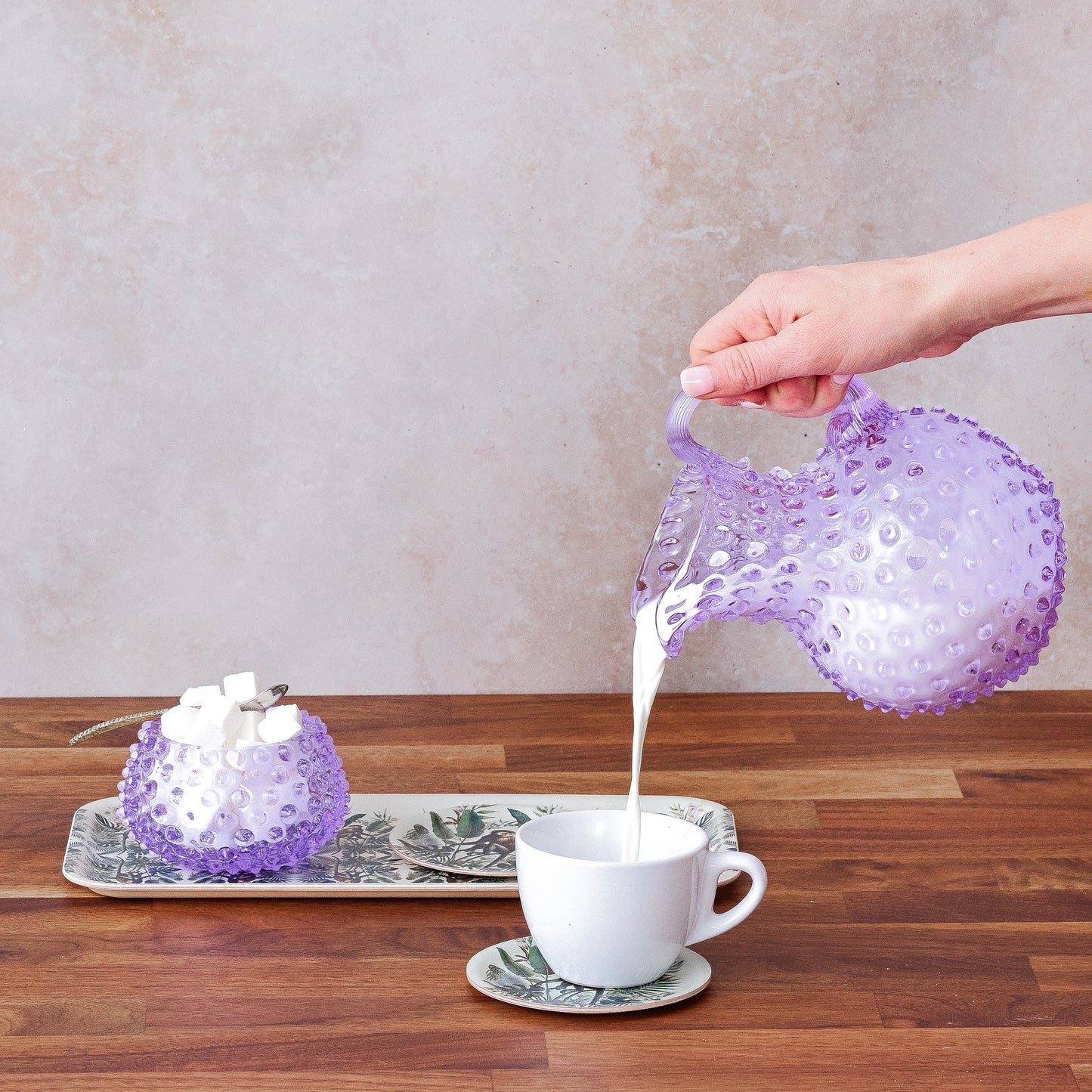 Hobnail Bowl - Small - Lilac Bloom