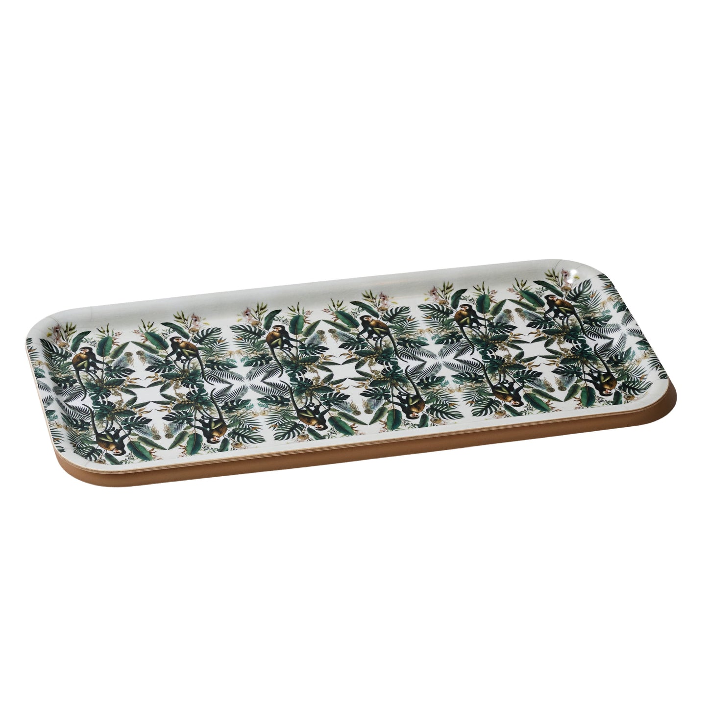 Monkey Narrow Birchwood Small Decorative Tray