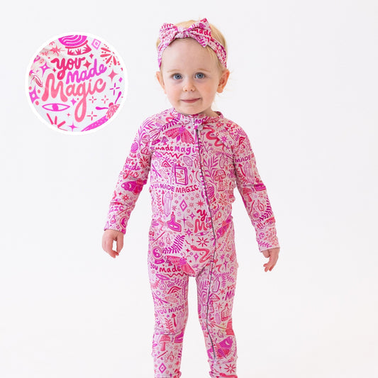 The Second-Skin Convertible Romper | Mystic Mama (Pink)