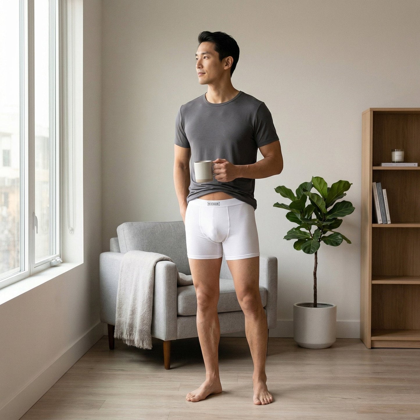 Men's Boxer Brief in Natural