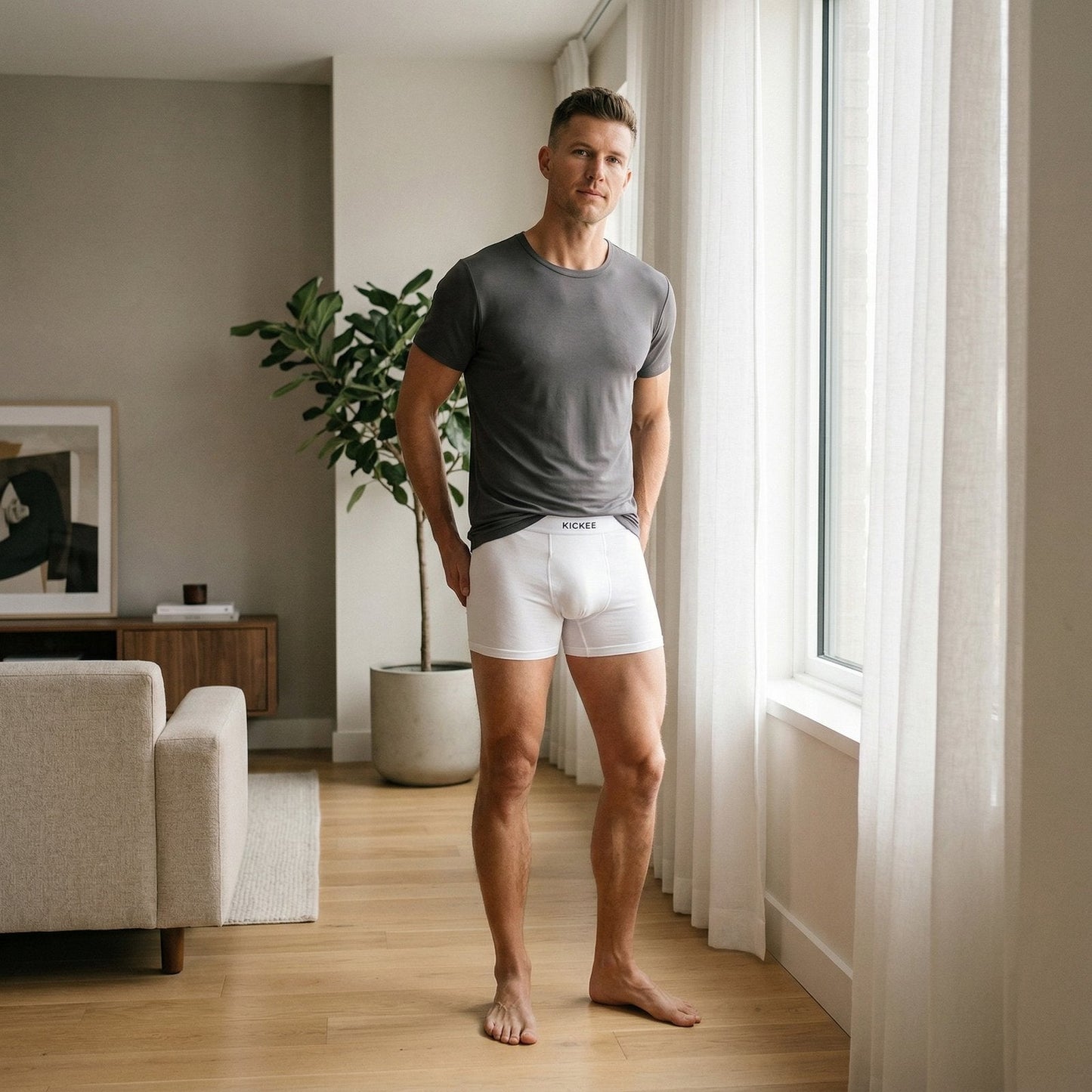 Men's Boxer Brief in Natural