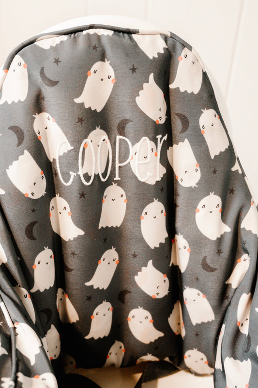 Black Ghost Print IKEA Antilop Cushion Cover