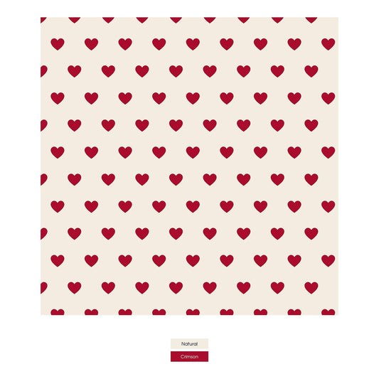 Men's Print Boxer Short in Natural Hearts