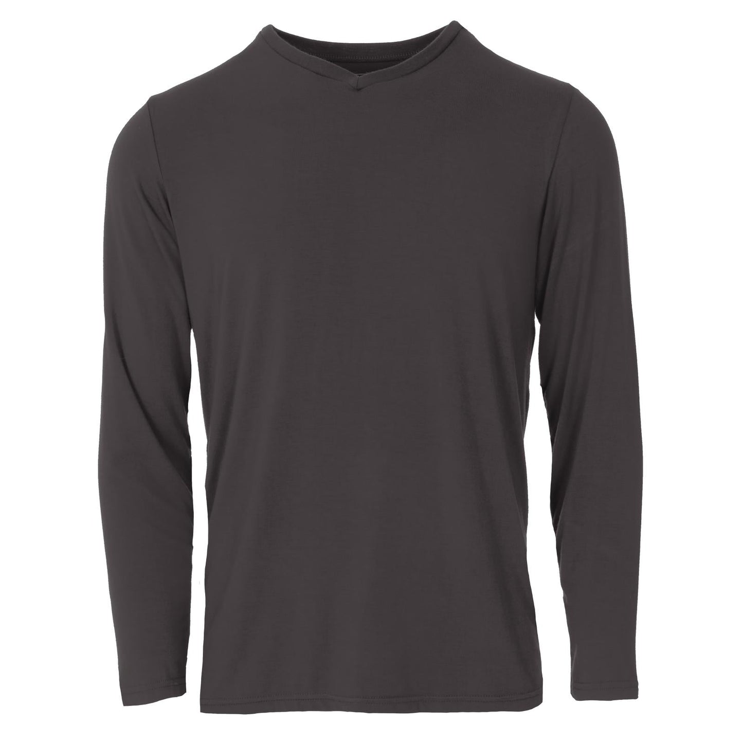 Men's Long Sleeve V-Neck Tee in Midnight