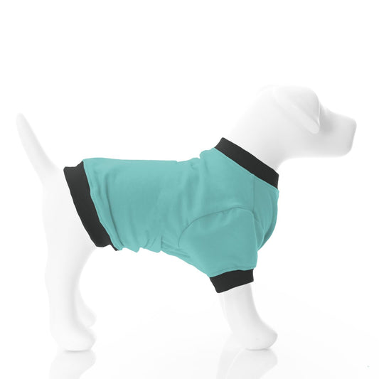 Fleece Dog Tee in Neptune with Midnight