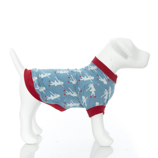 Print Dog Jammies in Blue Moon Ice Skater