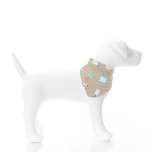Print Dog Bandana in Burlap Kickee Kitchen