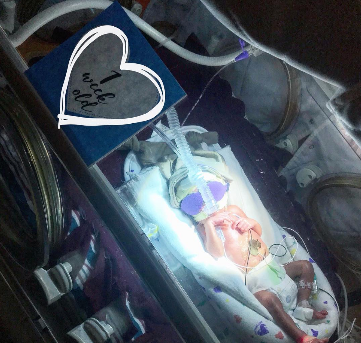 Boy Preemie Three Little Tots NICU Milestone Cards in Plastic