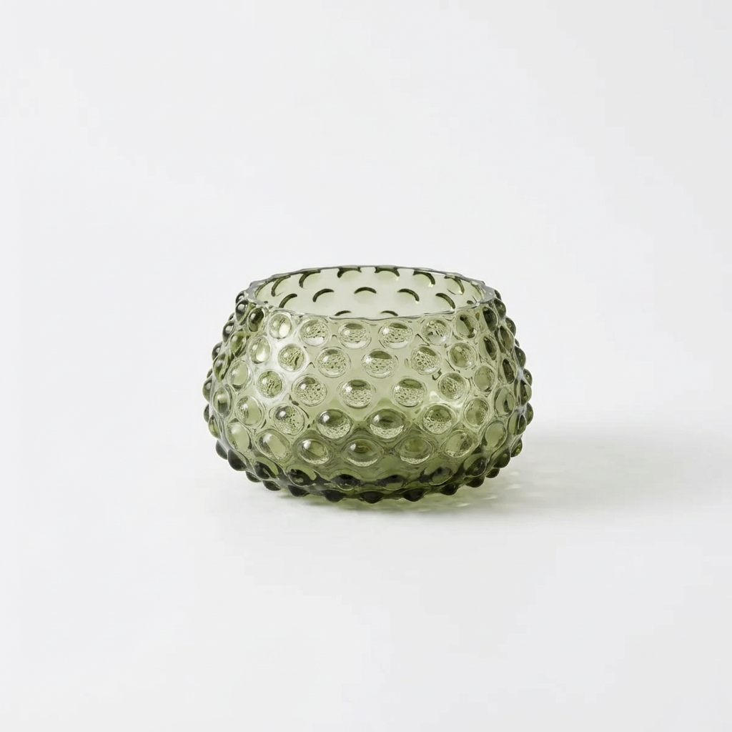 Hobnail Bowl - Small - Moss Green