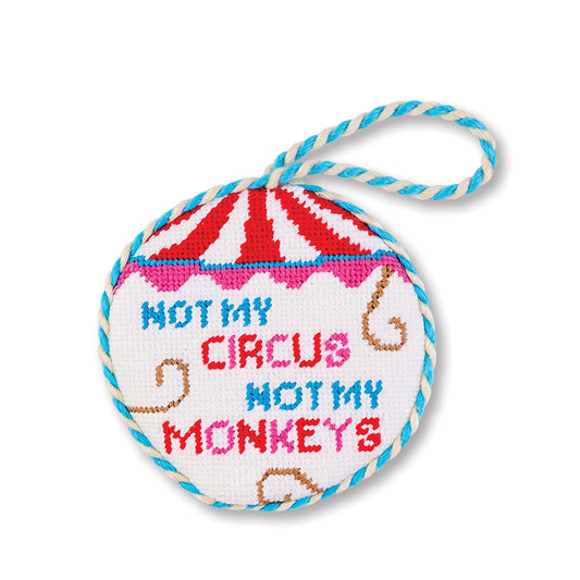 Needlepoint Ornament - Not My Circus