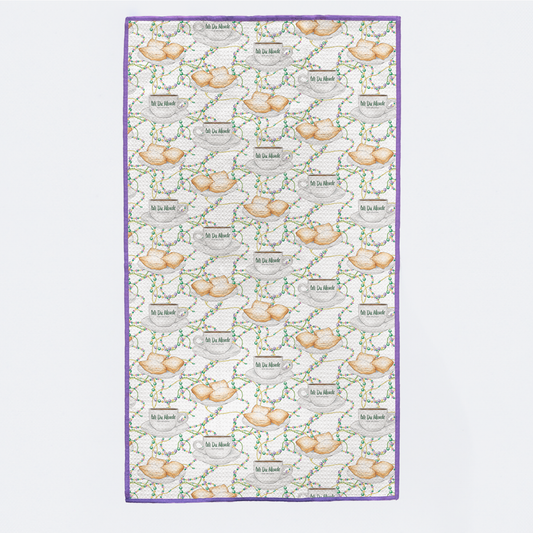 Beads & Beignets Kitchen Towel