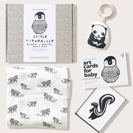 Newborn Baby Gift Set - Black + White