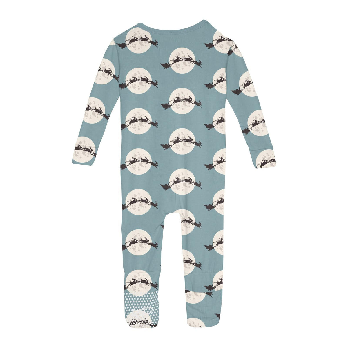Print Convertible Coverall in Stormy Sea Santa's Sleigh