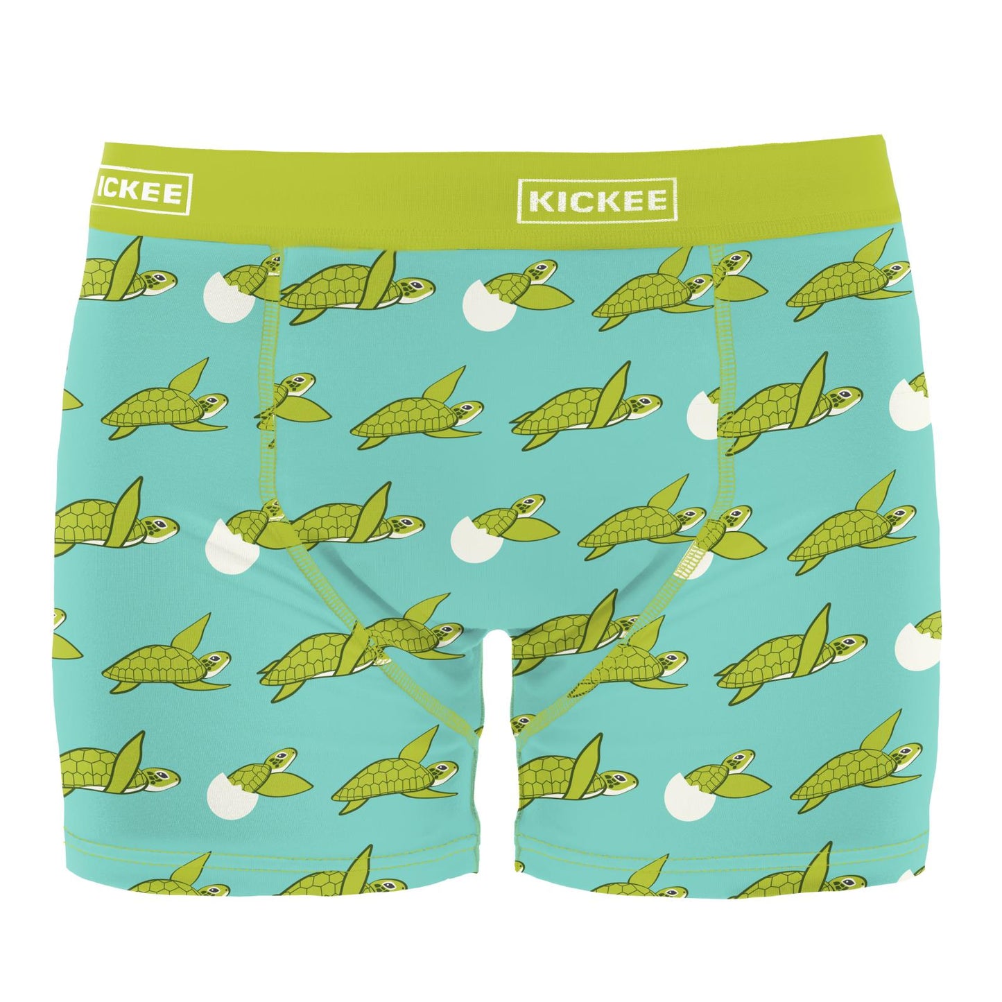 Men's Print Boxer Brief in Glass Sea Turtles