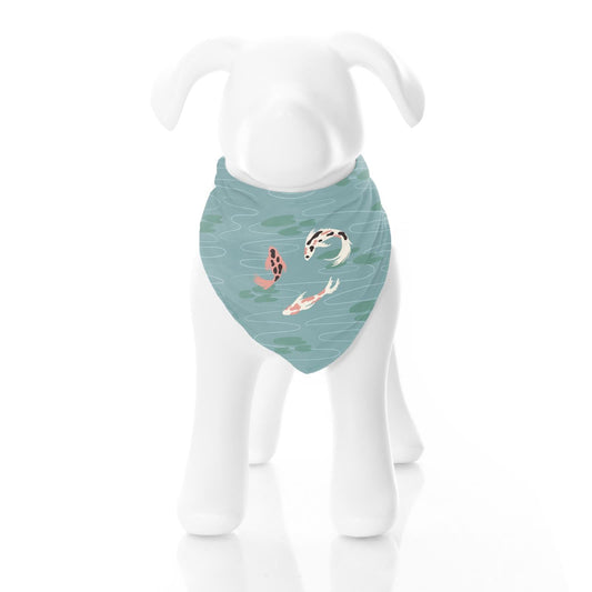 Print Dog Bandana in Jade Koi Pond