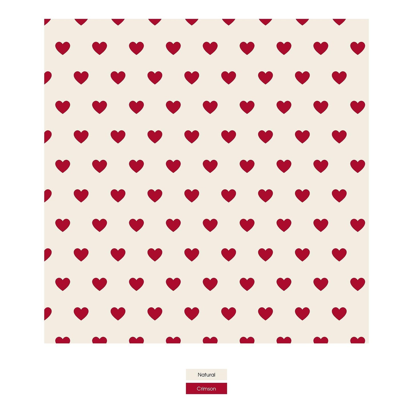 Women's Print Boy Short Underwear in Natural Hearts