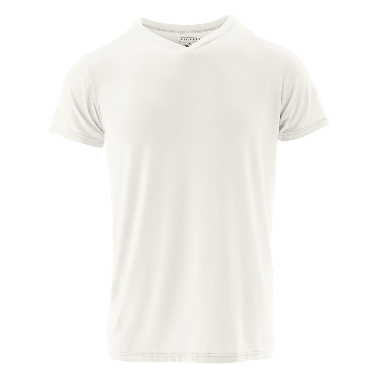 Men's Short Sleeve V-Neck Tee in Natural