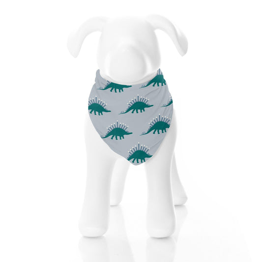 Print Dog Bandana in Pearl Blue Menorahsaurus
