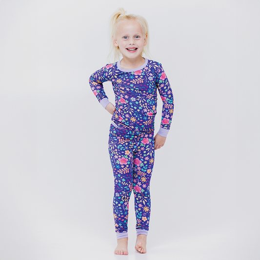 Orchid Gardens Long Sleeve Pajamas