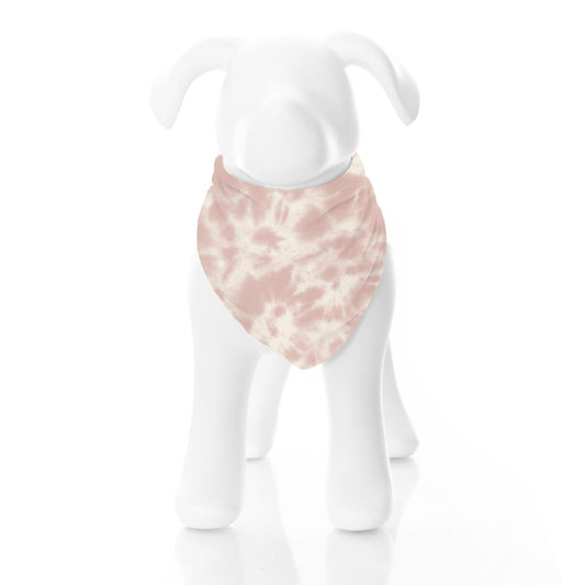 Print Dog Bandana in Baby Rose Tie Dye