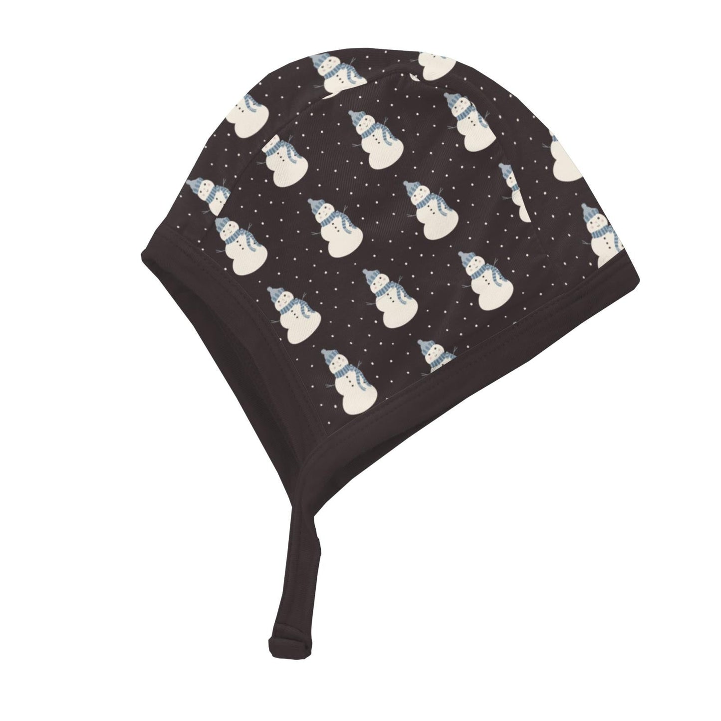 Print Aviator Hat in Midnight Tiny Snowman