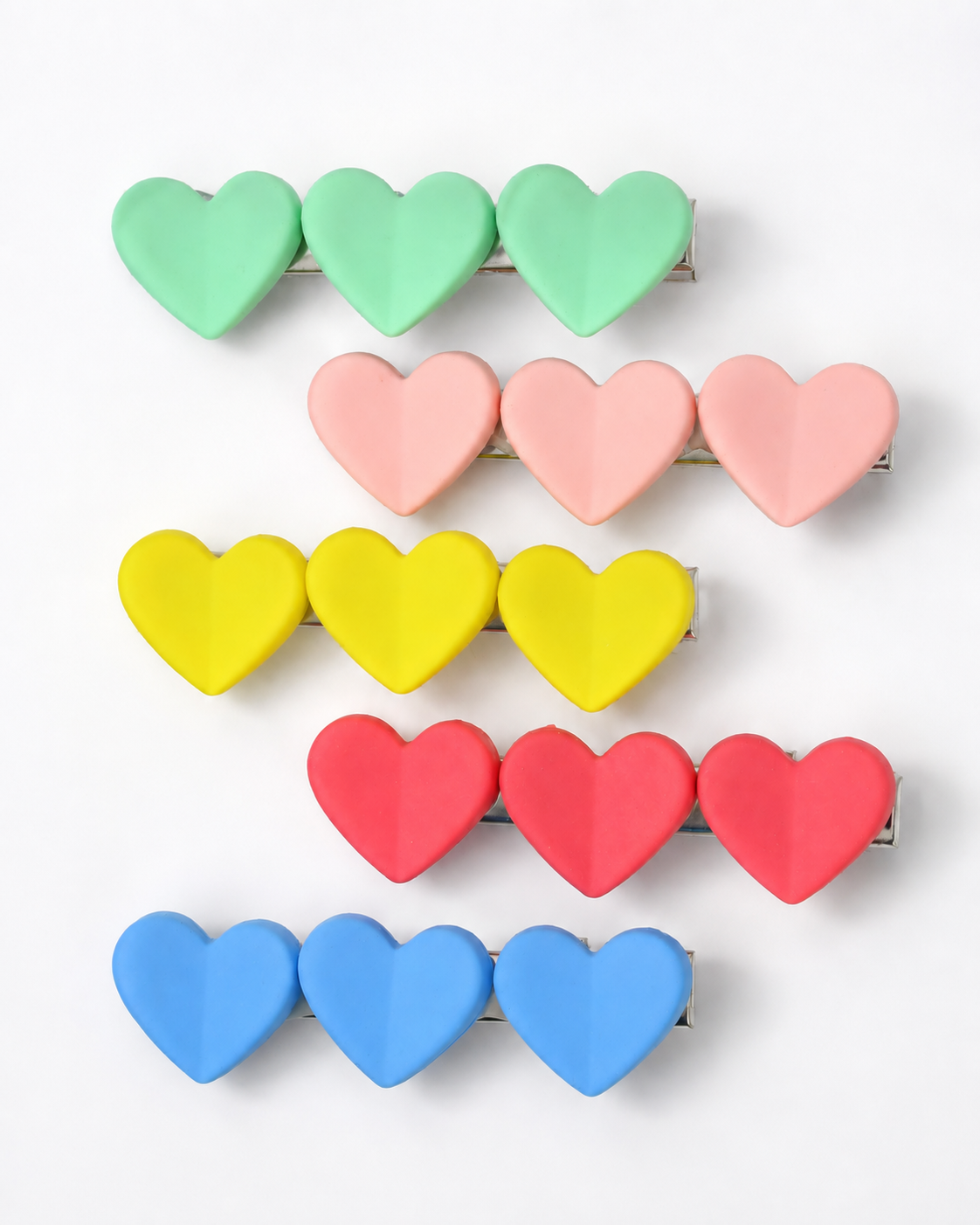 Only Hearts Hair Clips (Set of 5)