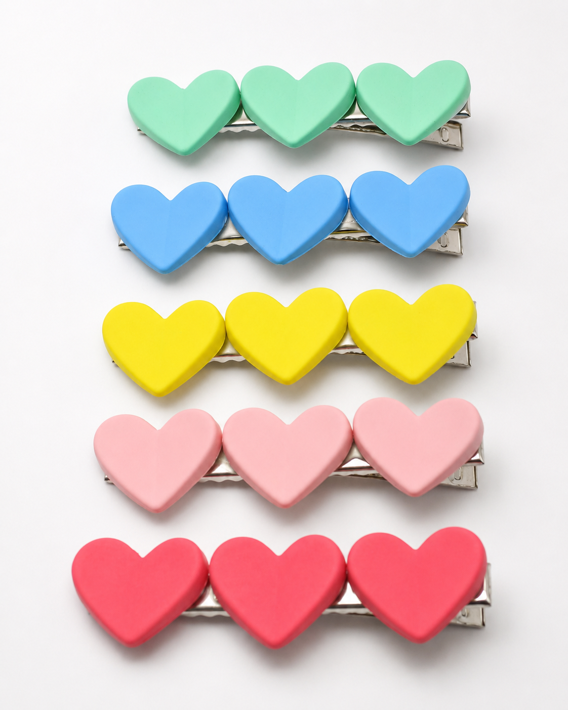 Only Hearts Hair Clips (Set of 5)