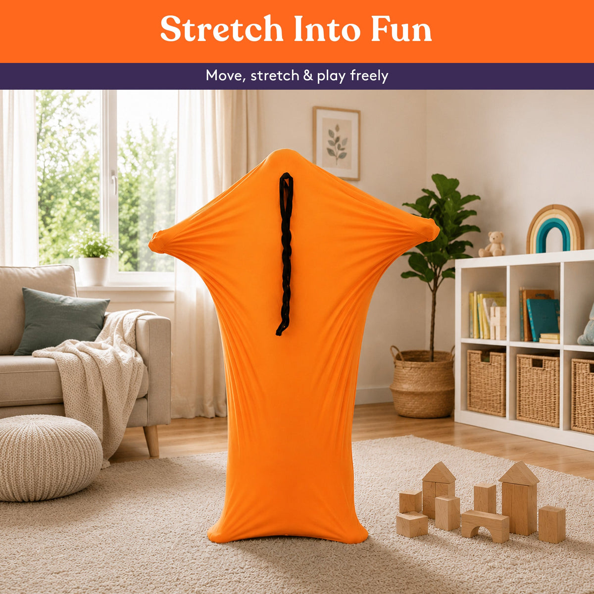 Sensory Stretchy Body Sock - New Snap Closure