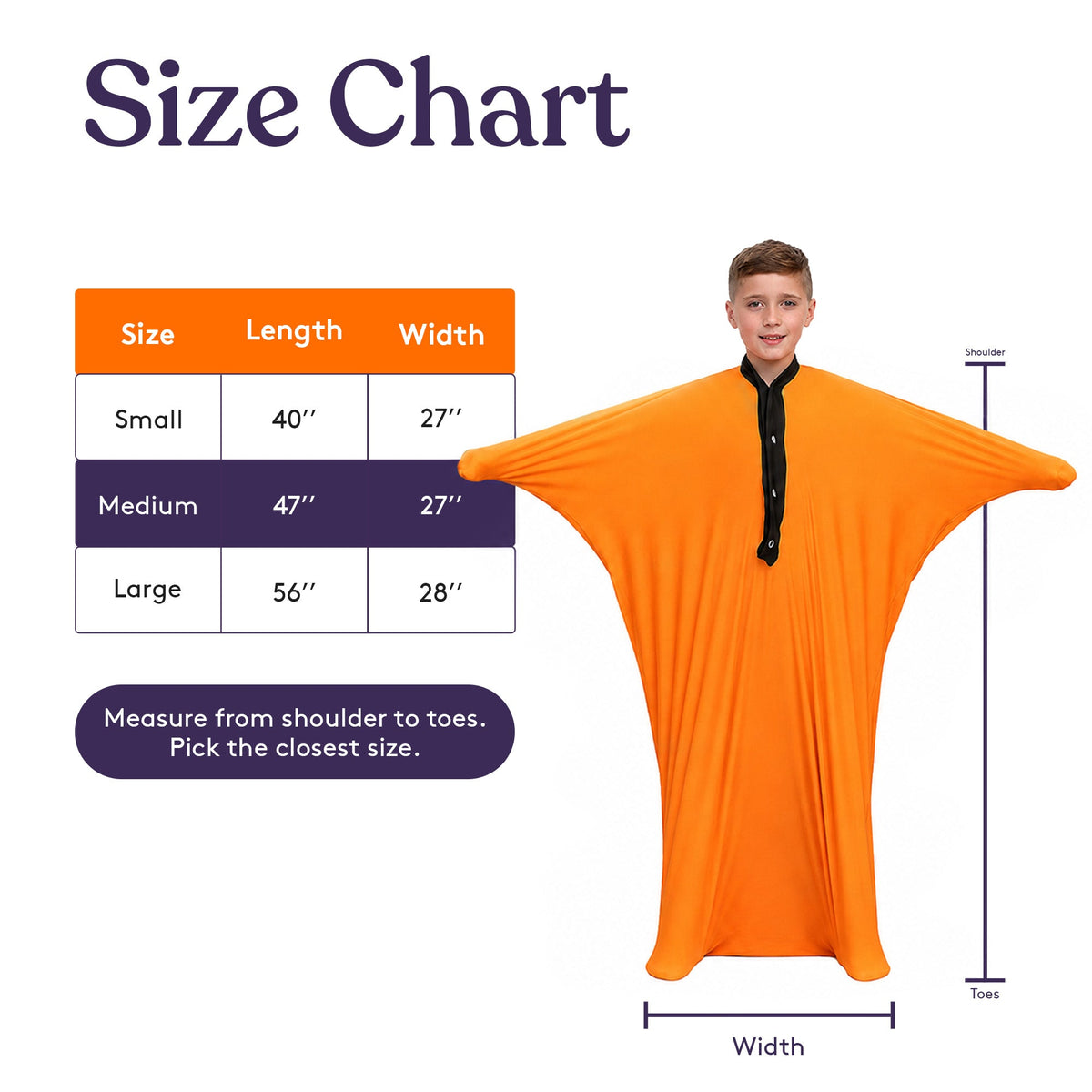 Sensory Stretchy Body Sock - New Snap Closure