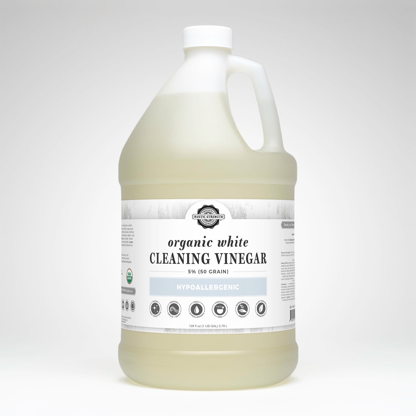 Organic White Cleaning Vinegar | 5% (50 grain)
