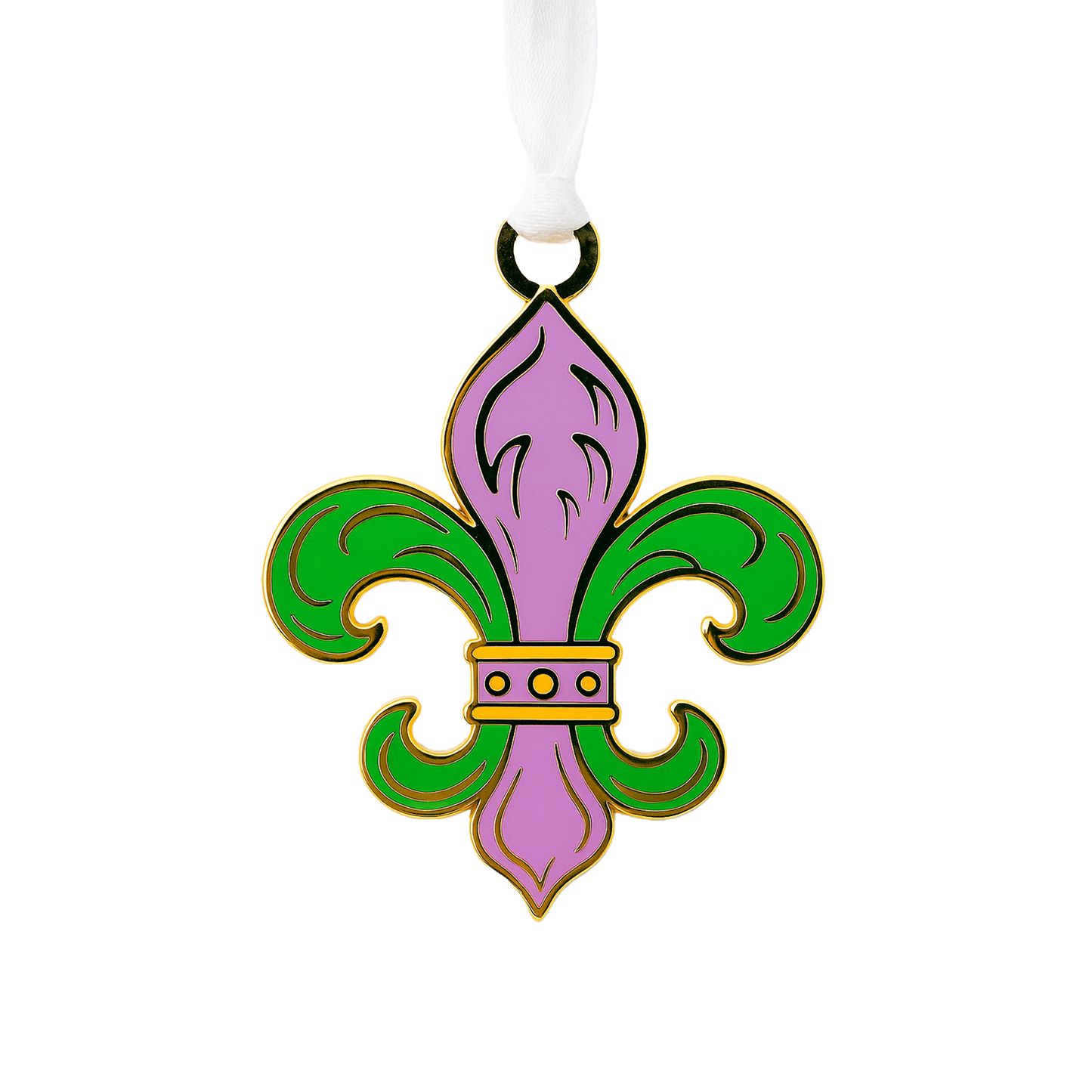 Fleur de Lis Enamel Ornament