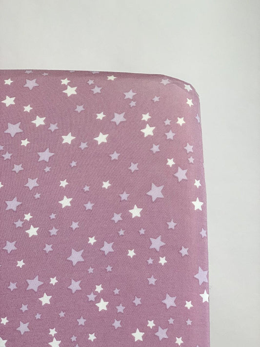 Crib Sheet - Purple Stars
