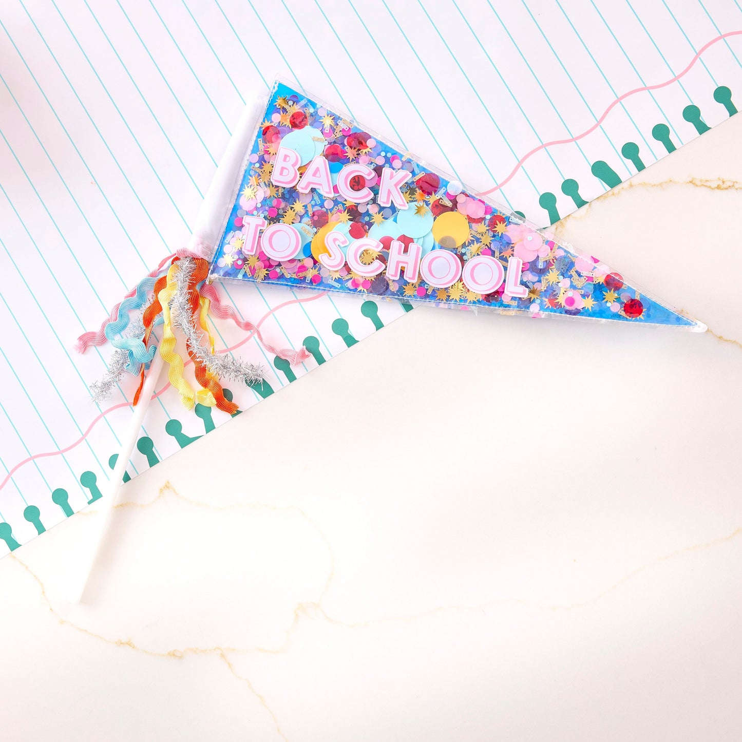 Customizable Confetti-filled Pennant Kit