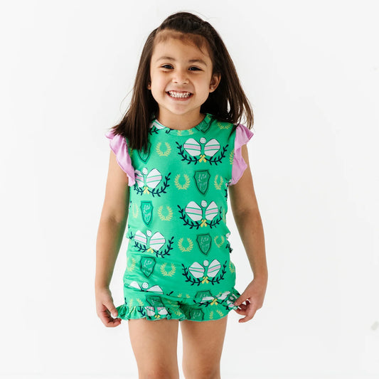 In a Pickle(ball) Ruffled Short Set