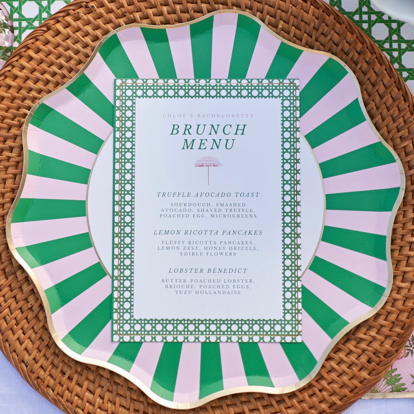 Palm Beach - Large Paper Plates