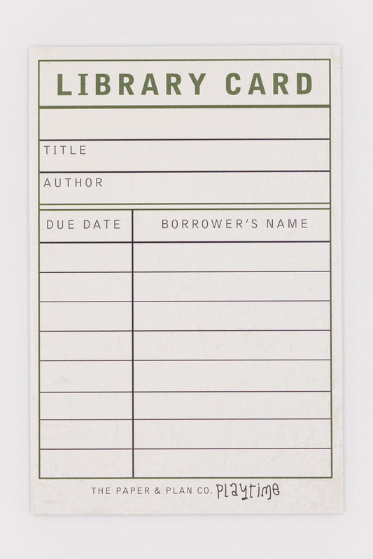 Library Card Playtime Pad®