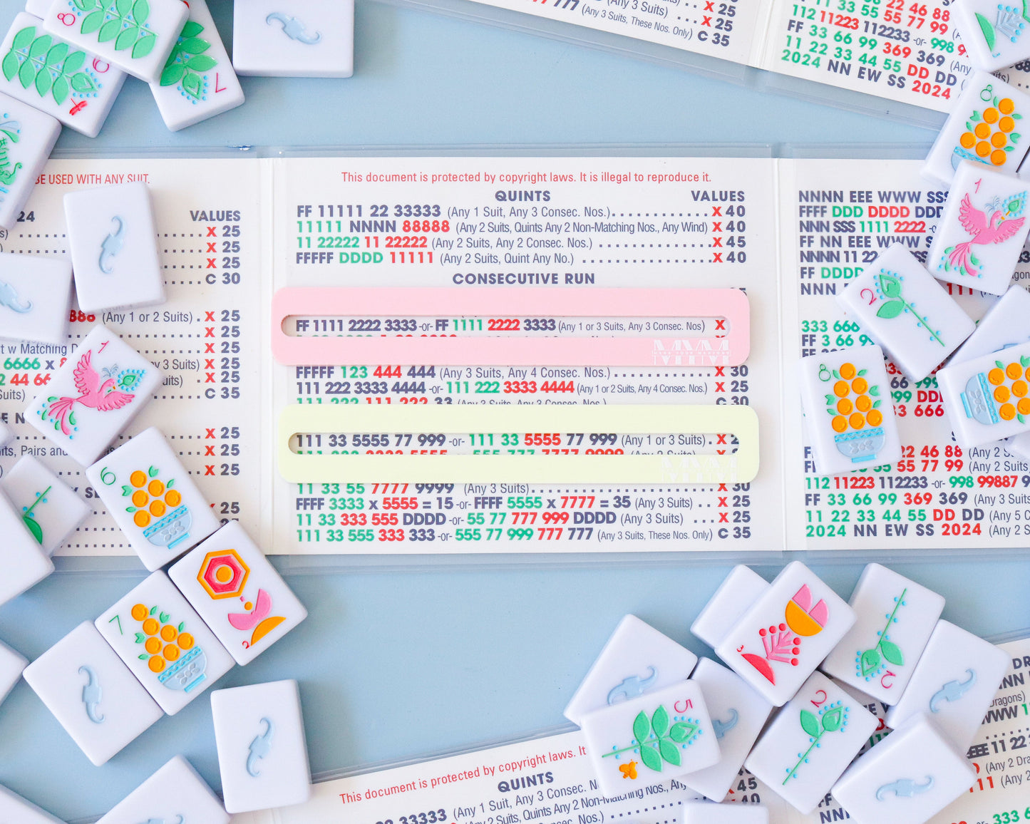 Mix-n-Match 2-Pack Mahjong Card Mini Line Marker™