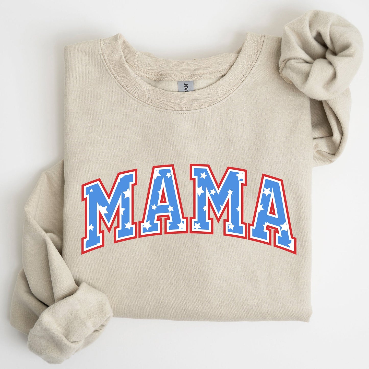 Patriotic Mama, Stars and Stripes, 4th of July Sweatshirt