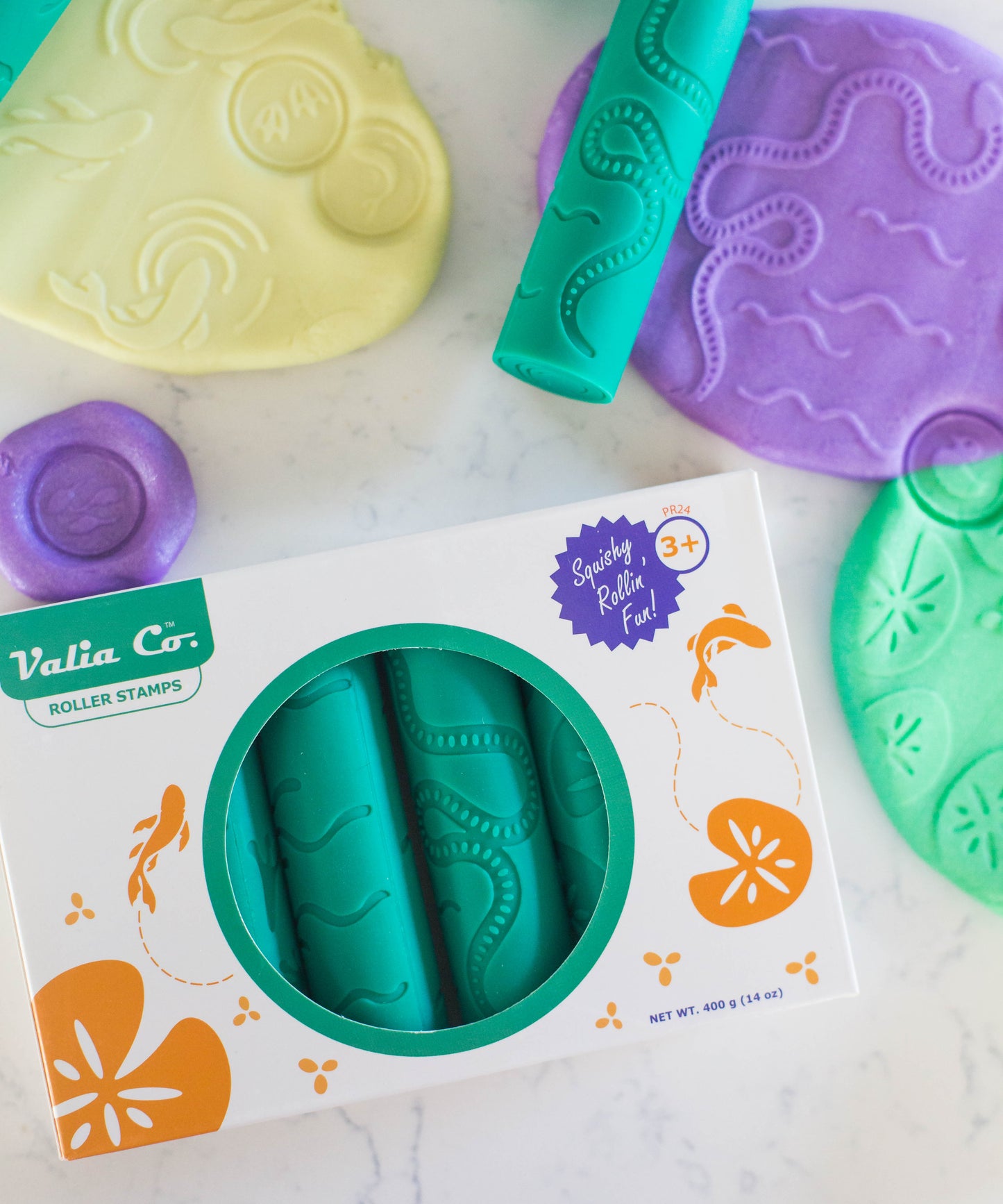 Pond Life Play Dough Rollers (set of 6)