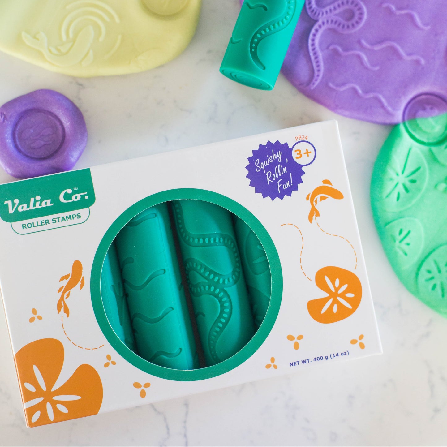 Pond Life Play Dough Rollers (set of 6)