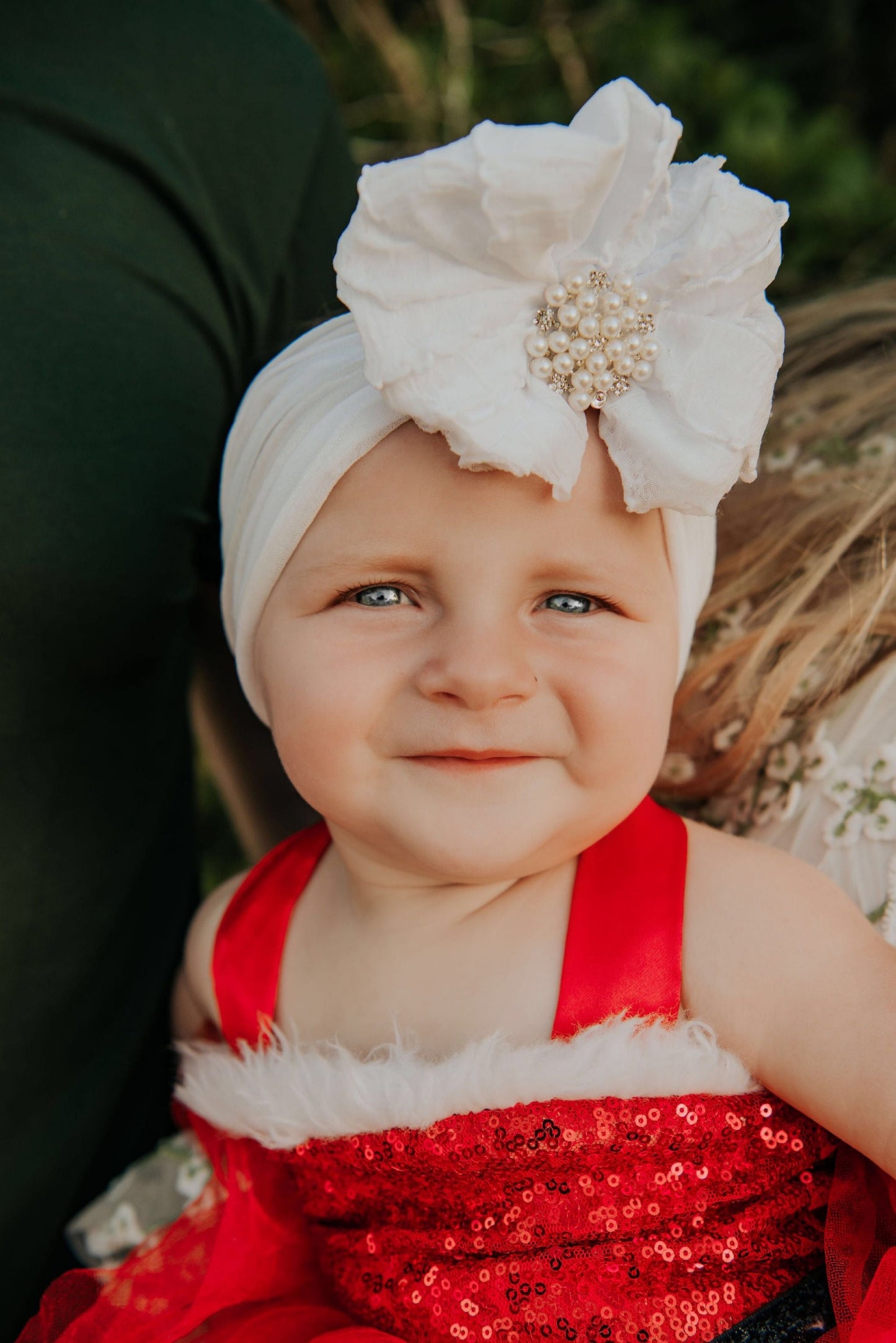 Pearl Ruffled Headband