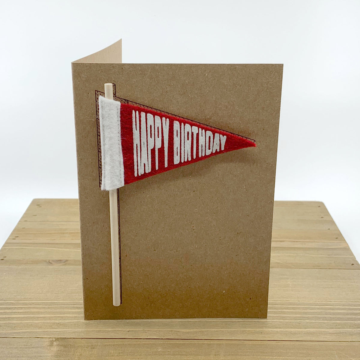 Mini Pennant Greeting Card HAPPY BIRTHDAY
