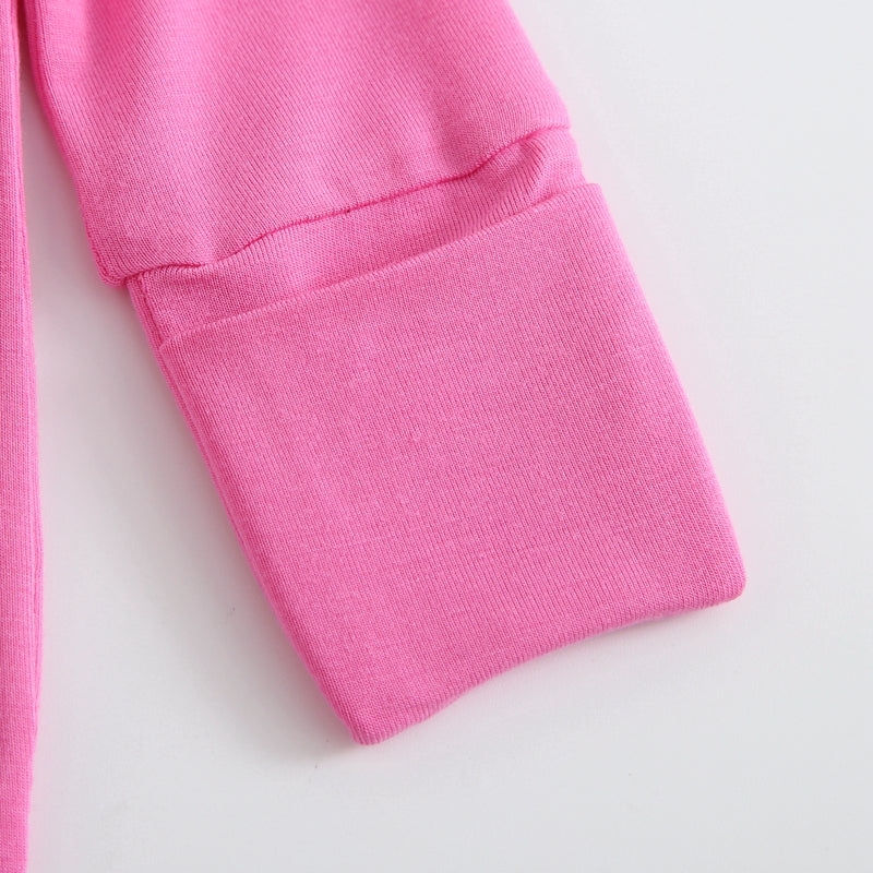 Perfectly Pink Ruffled Zipper Baby Romper