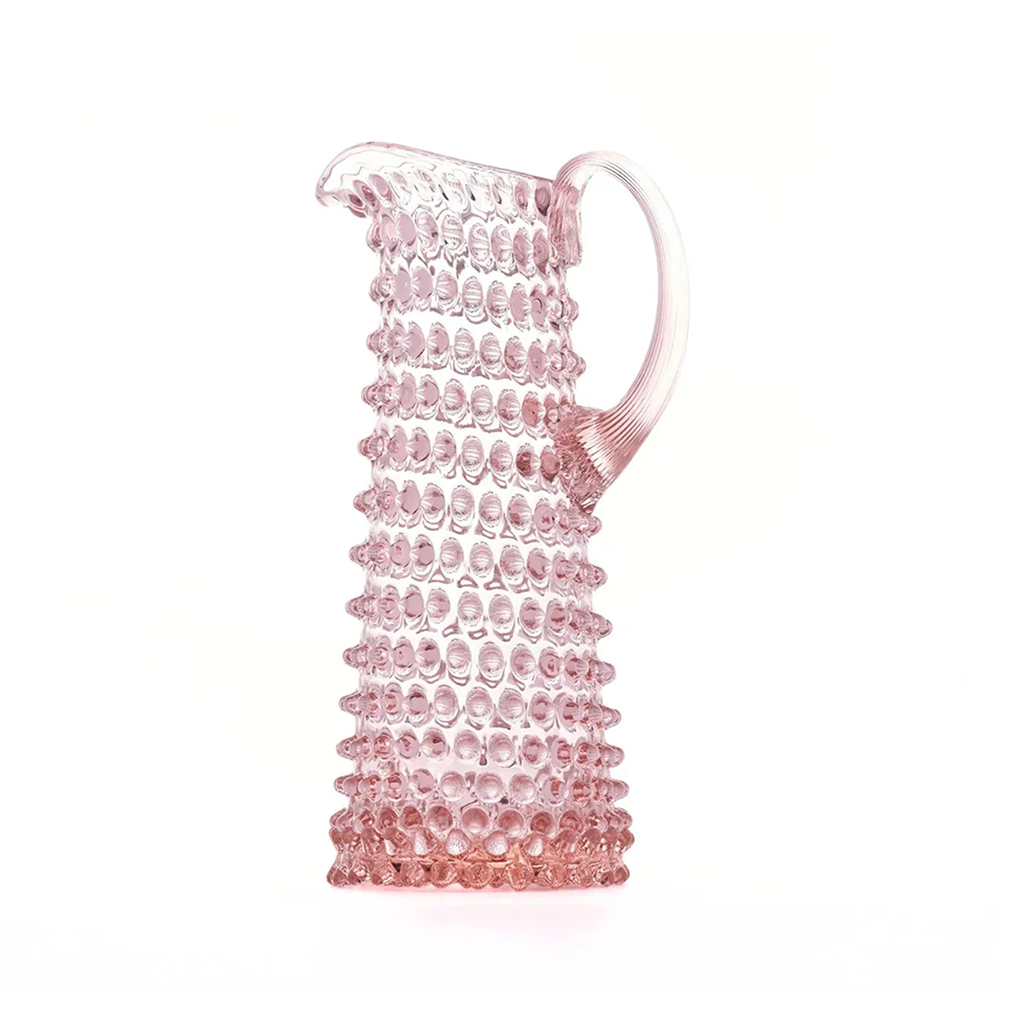 Hobnail Jug - Tall - Petal Pink