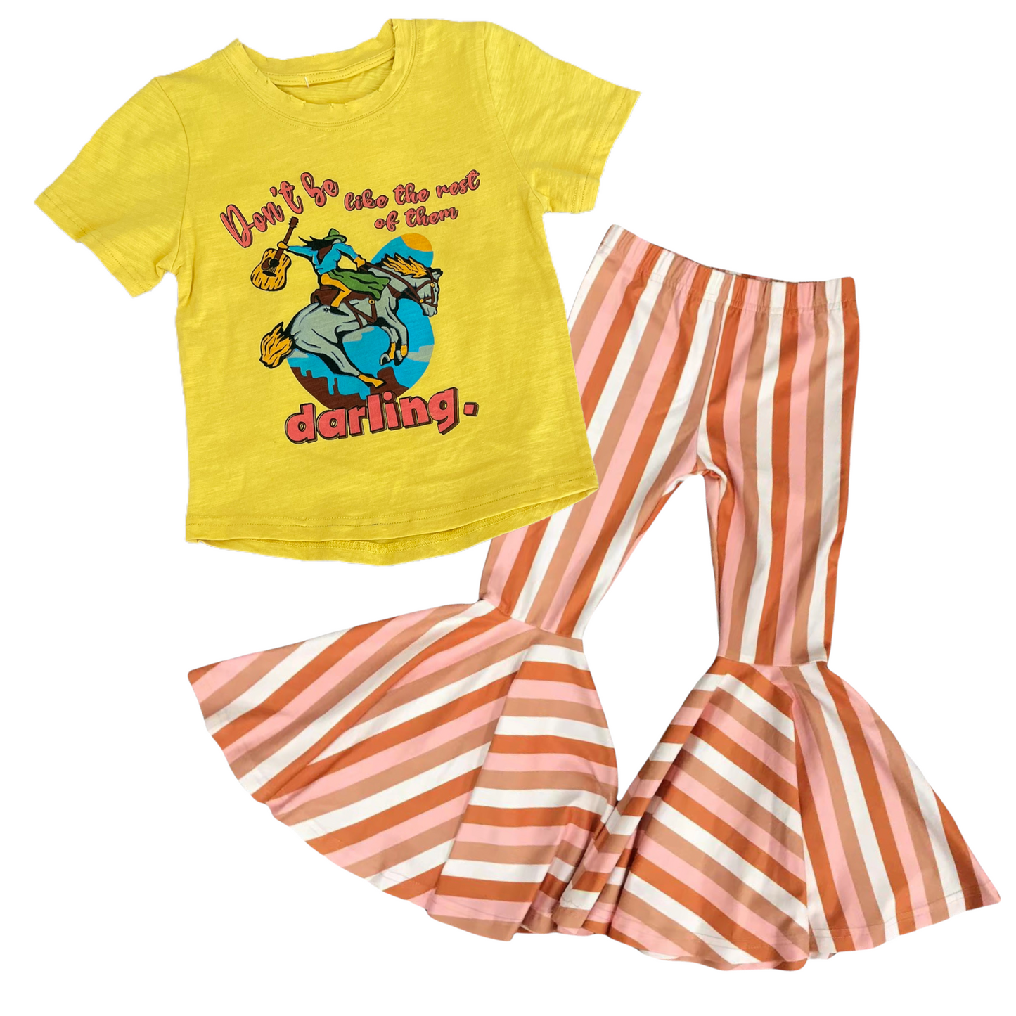 Don't be like the rest of them Darling Distressed Graphic Tee