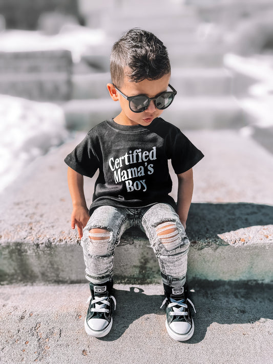 Certified Mama's Boy Tee- preorder