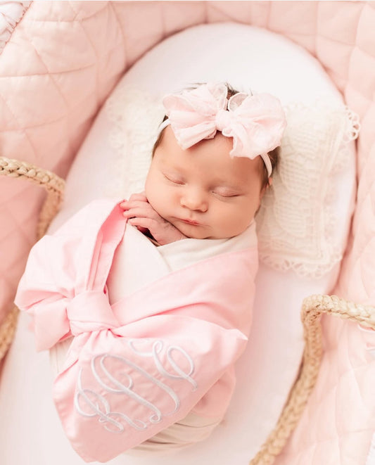 Skinny Mini Ruffled Headband- Perfect Pink