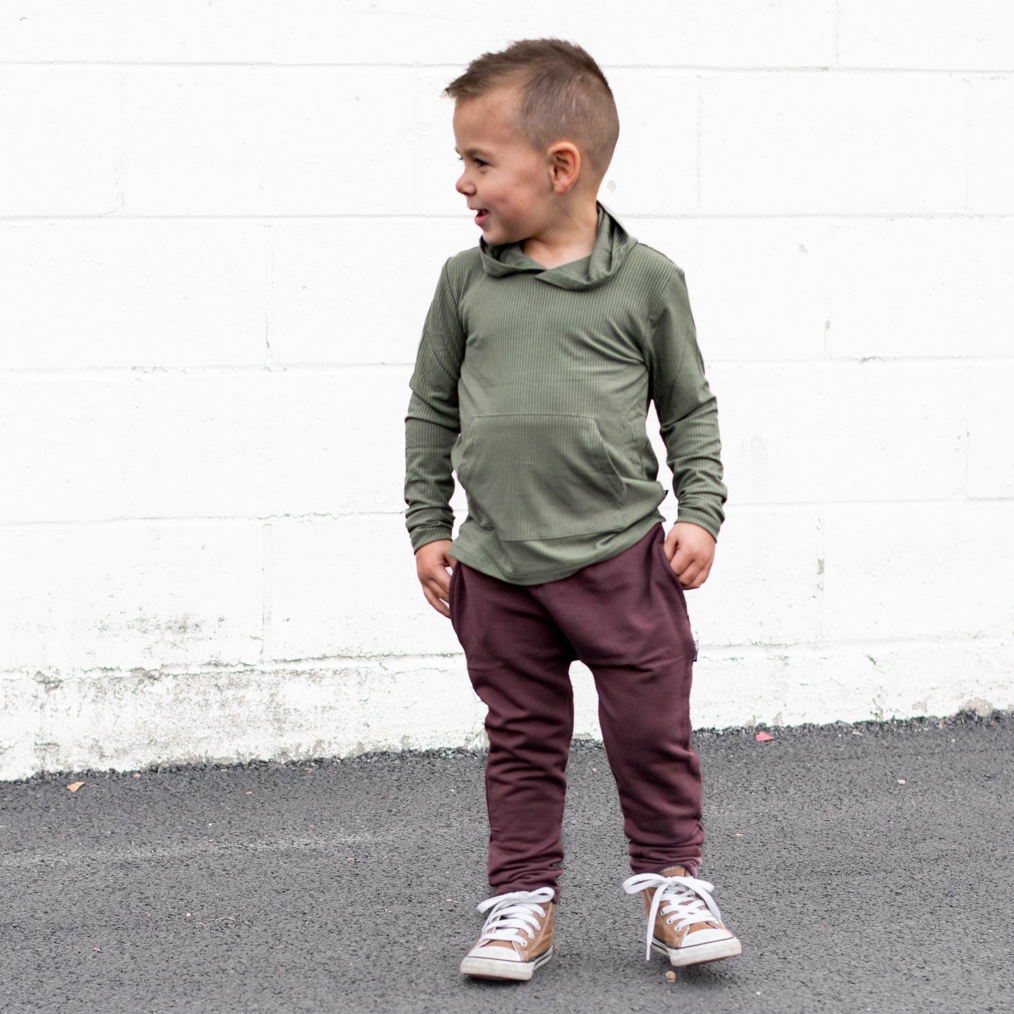 HAREM PANTS- Black Cherry