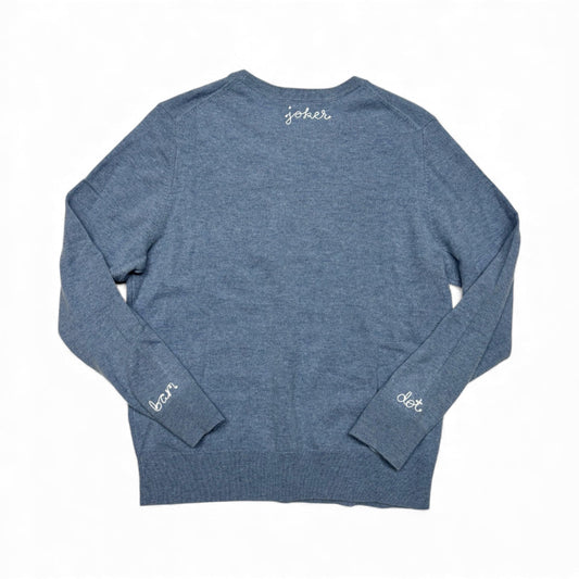 Cashmere Chainstitch - Denim Blue